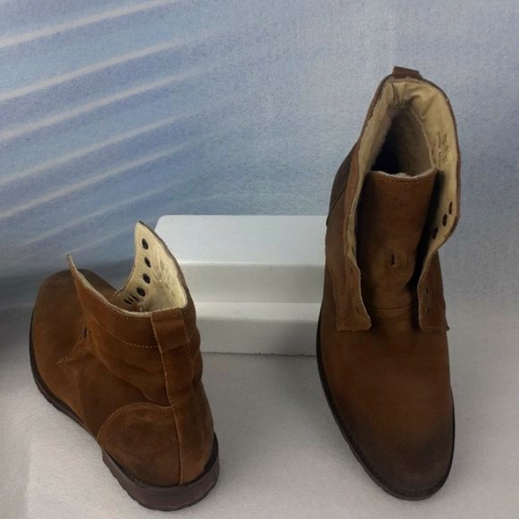 BACCO BUCCI Leather Shearling Fur lined All Season Weatherproof Lace up boot 10m - Picture 8 of 9